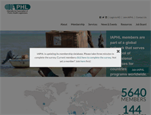 Tablet Screenshot of iaphl.org